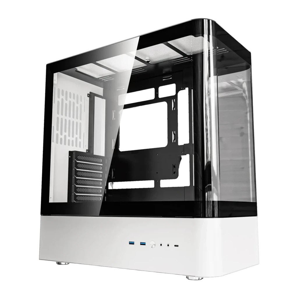 Caja PC Darkflash HM1 Cristal Templado ATX Midi Tower 360mm Negro/Blanco