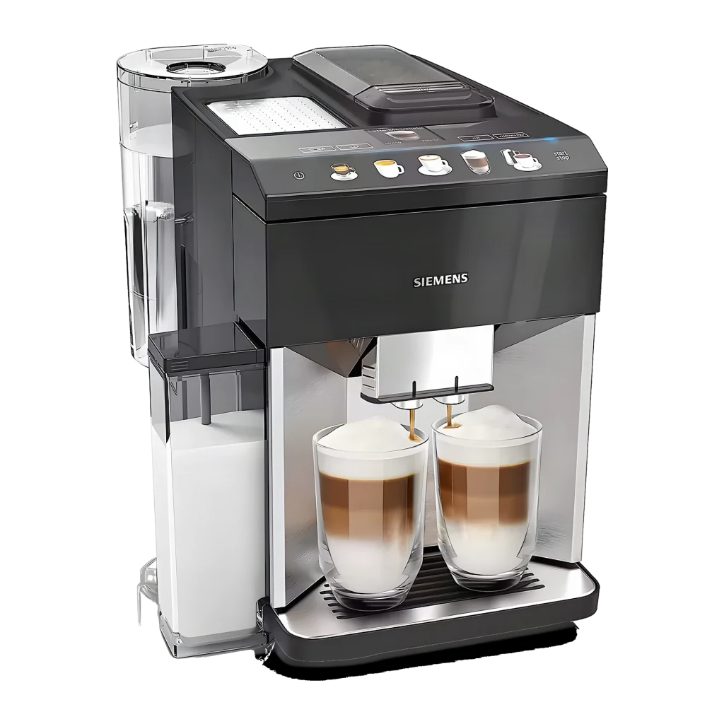 Máquina de Café Superautomática Siemens EQ.500 1,9L Moinho Cerâmico Integrado Preto TP516DX3, detalhe: vista em ângulo