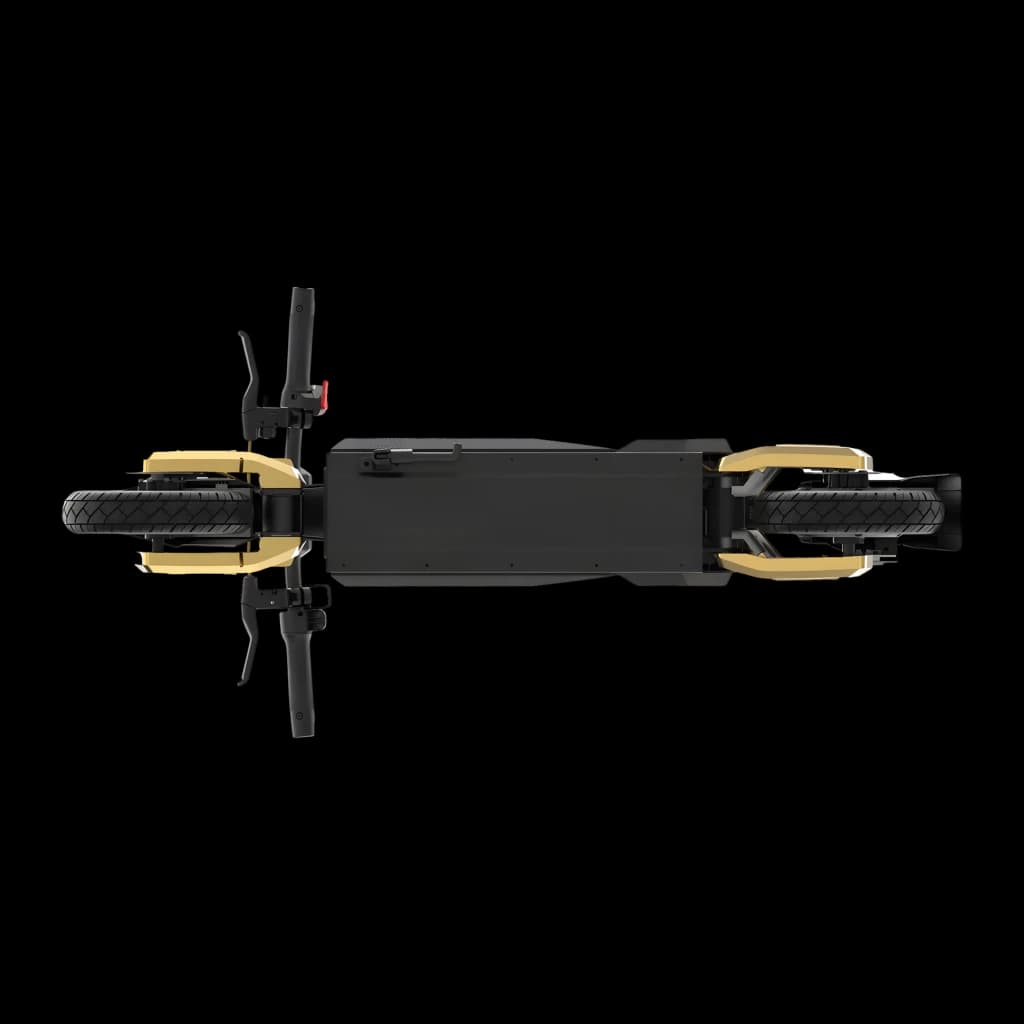 Patinete Eléctrico NAVEE ST5 Max 700W 90km 25km/h 10 pulgadas Negro, detalle: vista cenital que muestra deck, ruedas