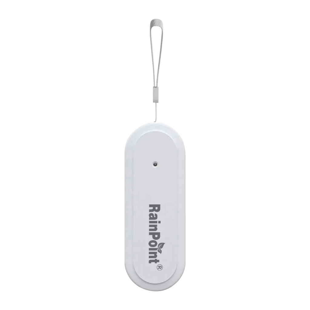Sensor de Temperatura y Humedad RainPoint Smart+ Blanco 433 MHz 2 × AA HCS014ARF, vista frontal: cuerpo ovalado blanco