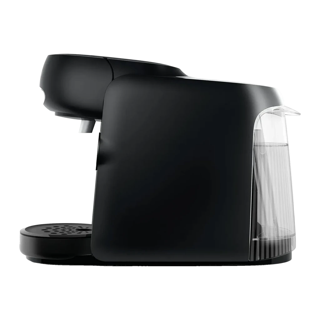 Máquina de café em cápsulas Bosch Tassimo Finesse 0,7L T DISC 1400W Preto TAS162E, detalhe lateral: depósito de água