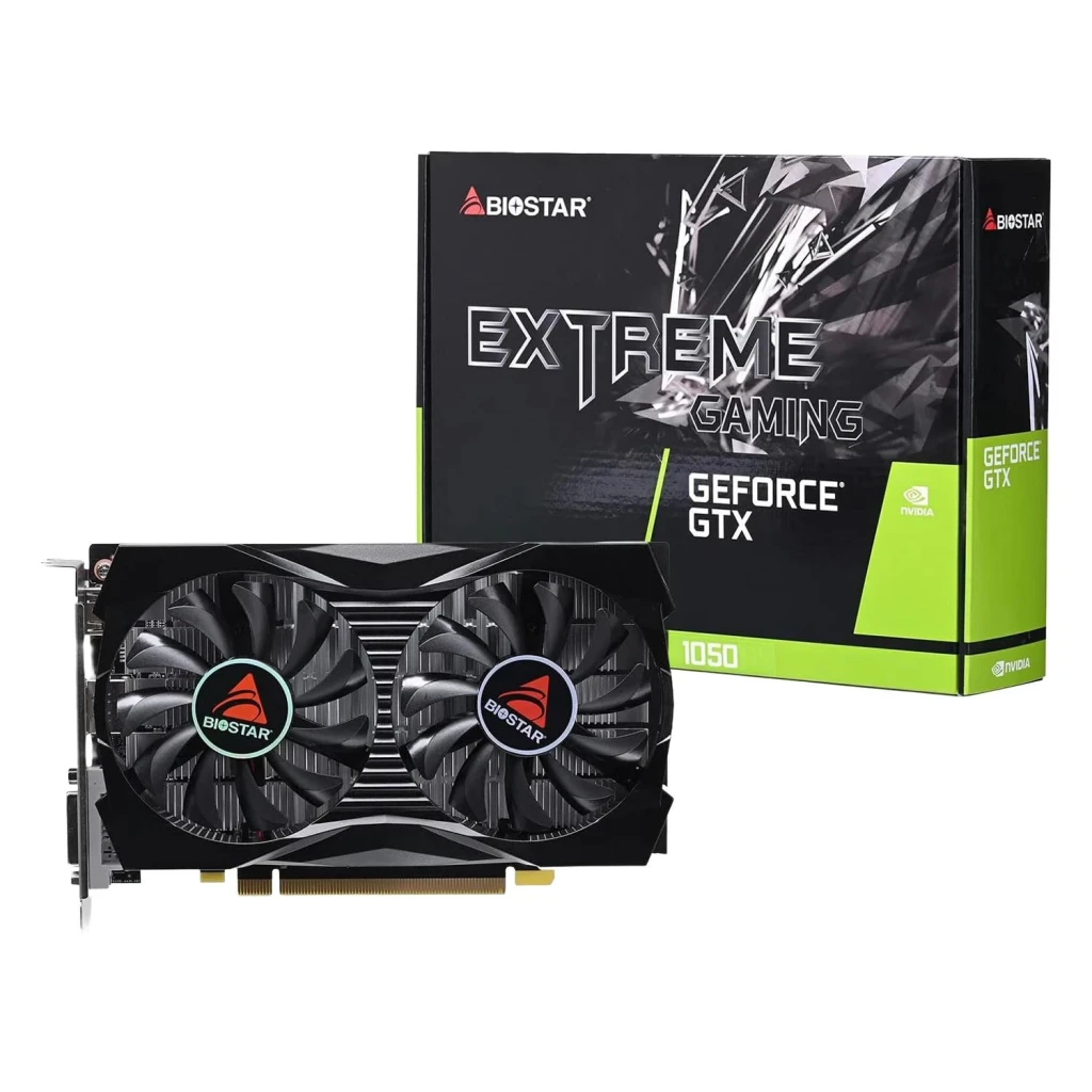 Tarjeta Gráfica Biostar GeForce GTX 1050 4GB GDDR5 Dual Fan