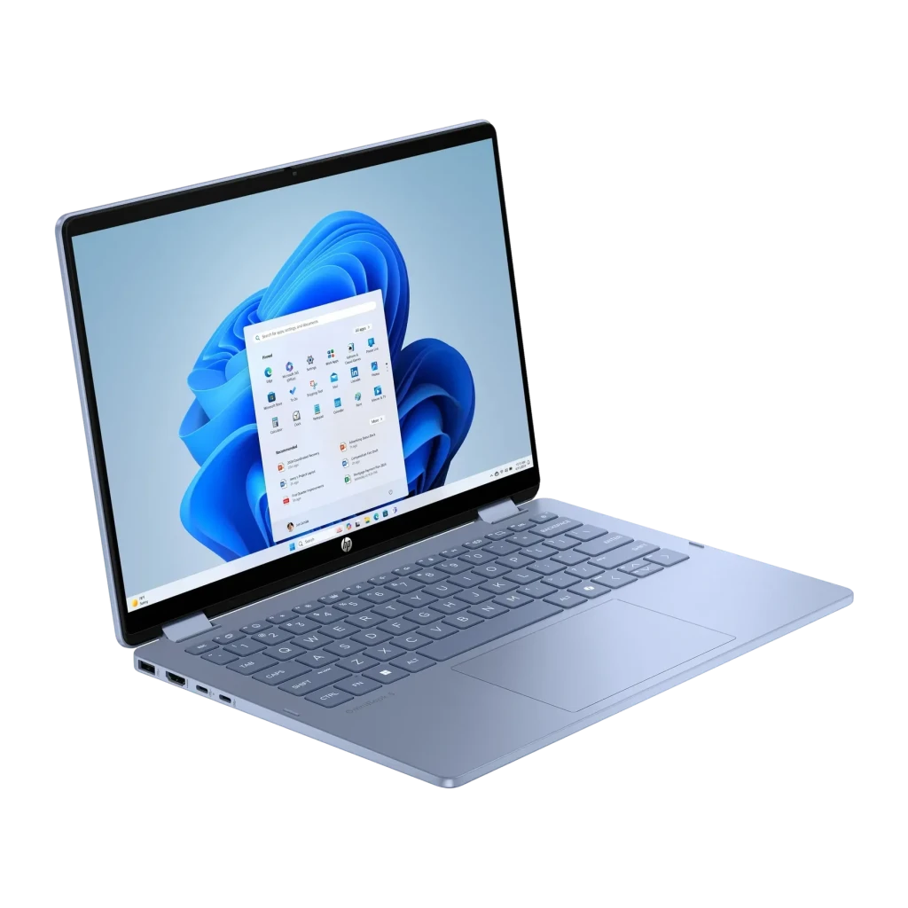 Portátil 2 en 1 HP OmniBook 5 Flip 16GB/1TB SSD 14 pulgadas OLED 2K Táctil Intel Core 5 120U NVMe PCIe 4.0 Windows 11 Home Azul Cielo 14-fp0054ns