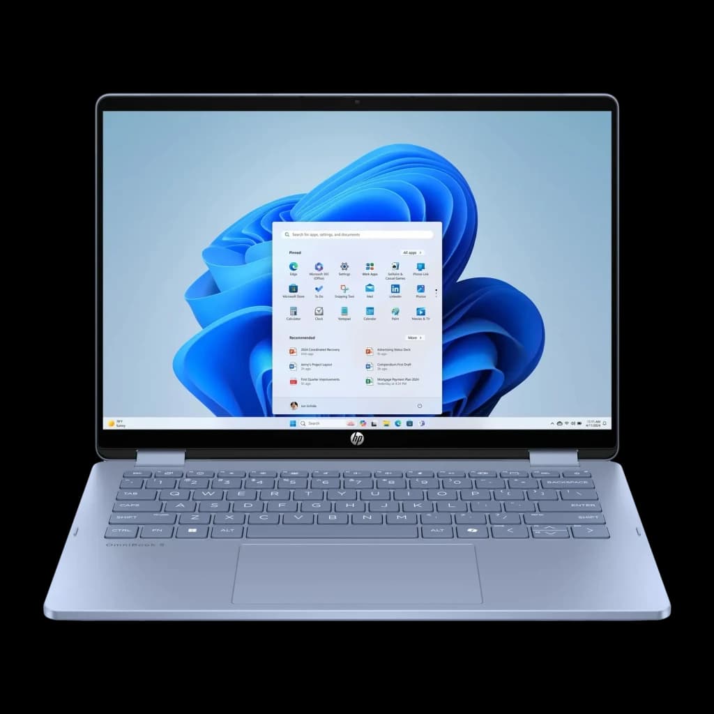 Portátil 2 em 1 HP OmniBook 5 Flip 16GB/1TB SSD 14 polegadas OLED 2K Tátil Intel Core 5 120U NVMe PCIe 4.0 Windows 11 Home