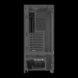 Caixa PC Darkflash AIRNOVA Vidro Temperado ATX E-ATX 3×120mm incluídas Preto, vista traseira: painel perfurado, slots PCIe