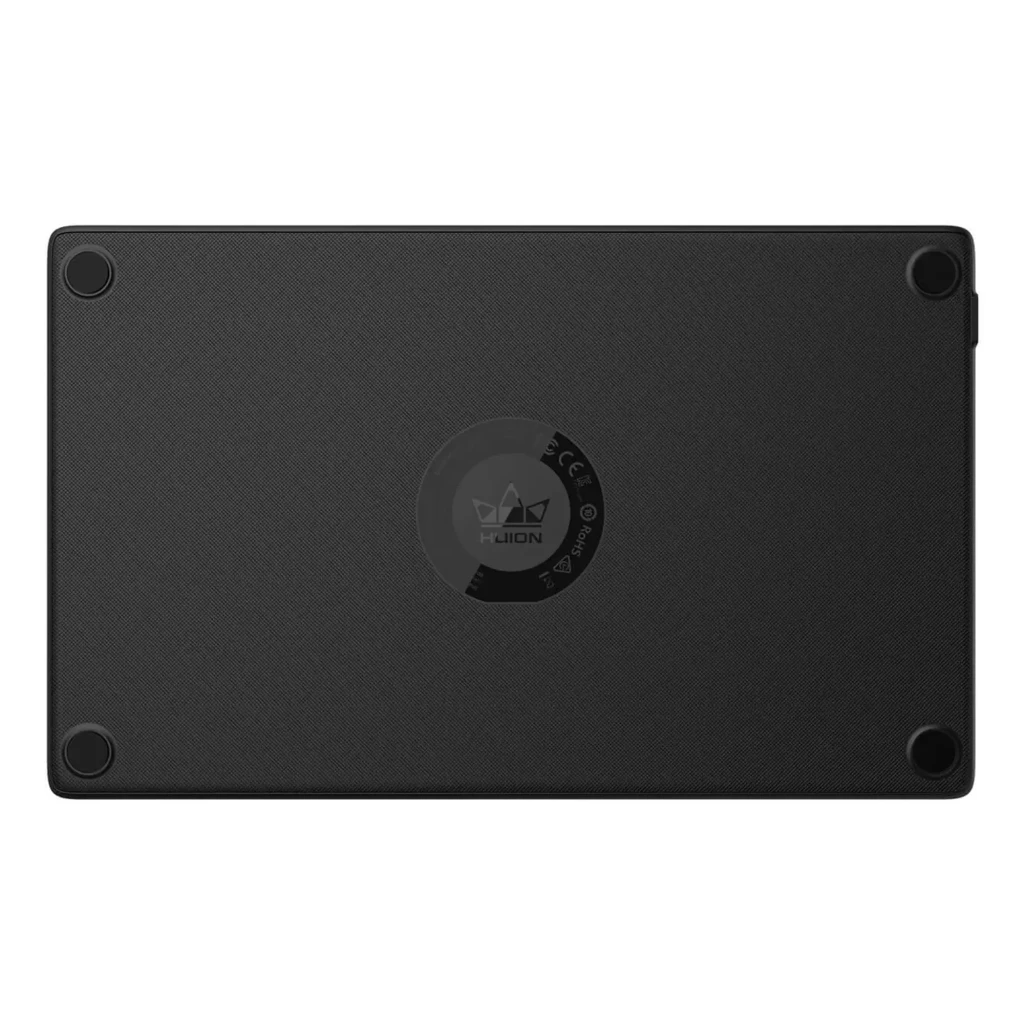 Tablet gráfica Huion Inspiroy H610X Preto 10 x 6,25 polegadas 8192 níveis, vista traseira: superfície texturizada