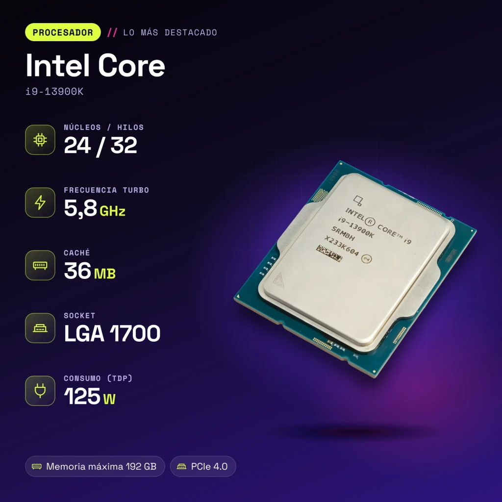 Intel Core i9-13900K 24 Núcleos LGA1700 Tray - características