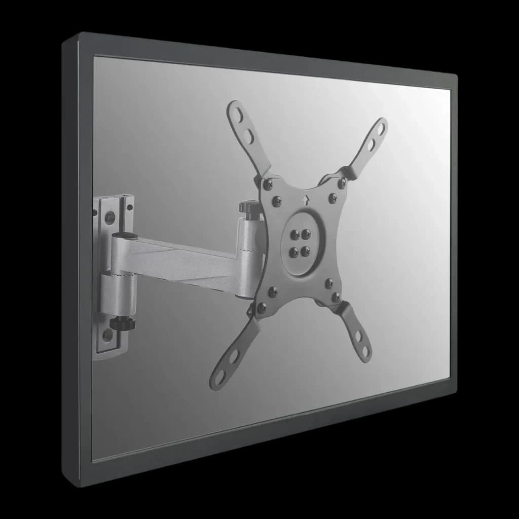 Support TV Equip Aluminium/Noir Mural Articulé 13 pouces-42 pouces VESA 200x200mm 650106, détail: bras articulé et platine
