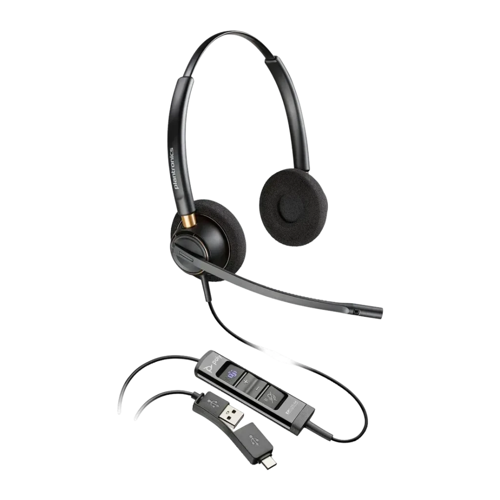 Auriculares Poly EncorePro 525-M Estéreo USB-A Reducción de ruido Diadema USB Tipo A Negro