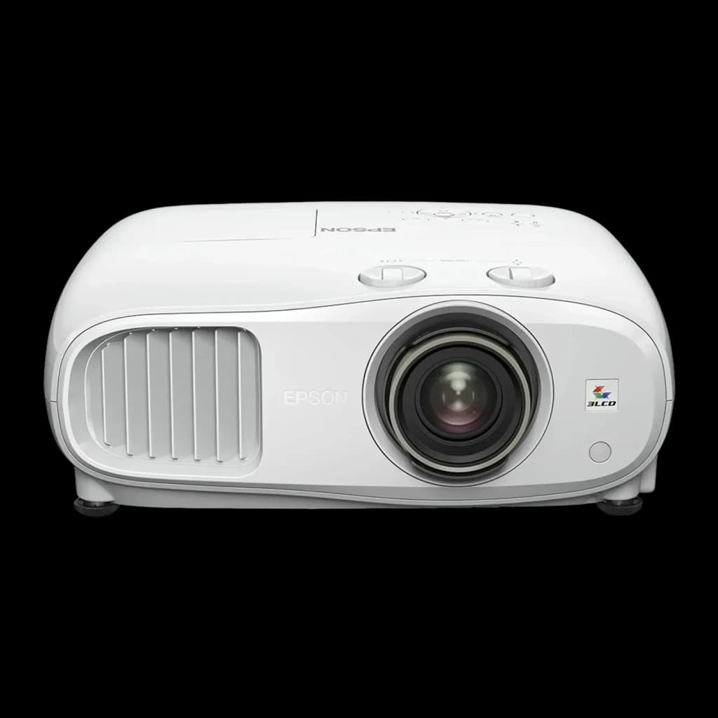 Proyector Epson 4K UHD 3840x2160 3000 Lúmenes ANSI 3LCD Blanco EH-TW7100, vista frontal: objetivo central, rejilla