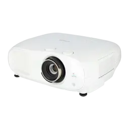 Proyector Epson 4K UHD 3840x2160 3000 Lúmenes ANSI 3LCD Blanco EH-TW7100, detalle: objetivo y logo 3LCD en vista frontal