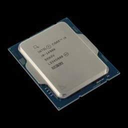 Intel Core i9-14900 Tray 24 Núcleos LGA1700, detalle: IHS plateado con grabado i9-14900 y PCB azul en ángulo