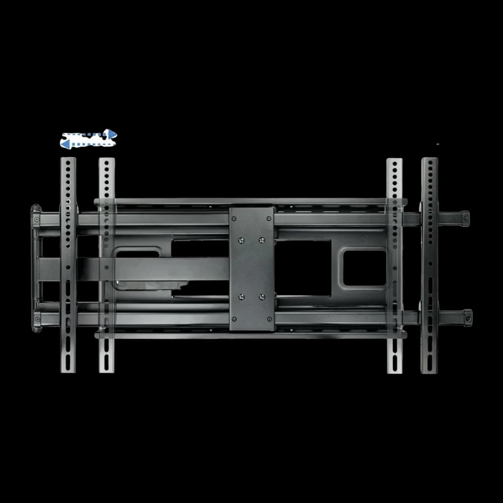 Support TV TooQ Noir Mural Pivotant 180° 43 pouces-80 pouces LP4380XL-B, détail: vue de face du bras extensible avec platine