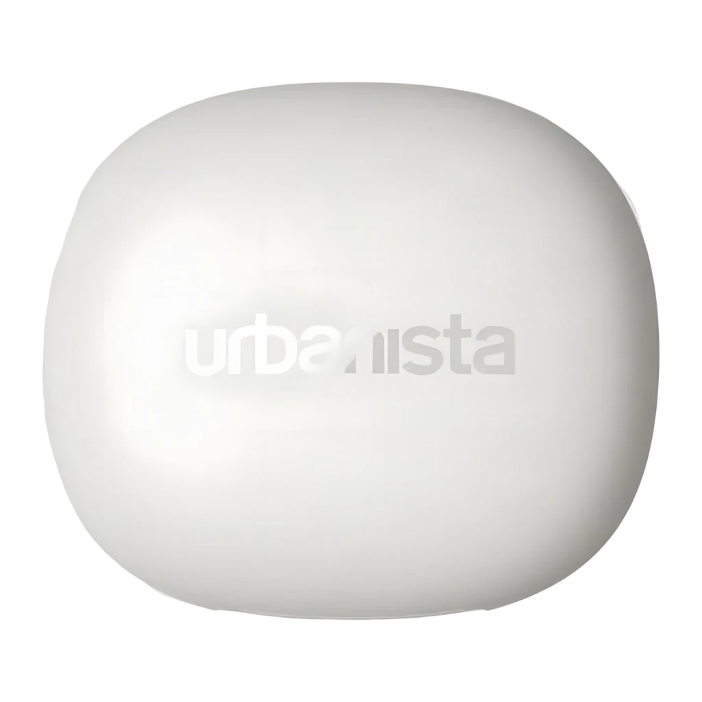 Auriculares Urbanista Santa Monica True Wireless Cancelación de Ruido TWS Blanco, detalle: estuche frontal con logo