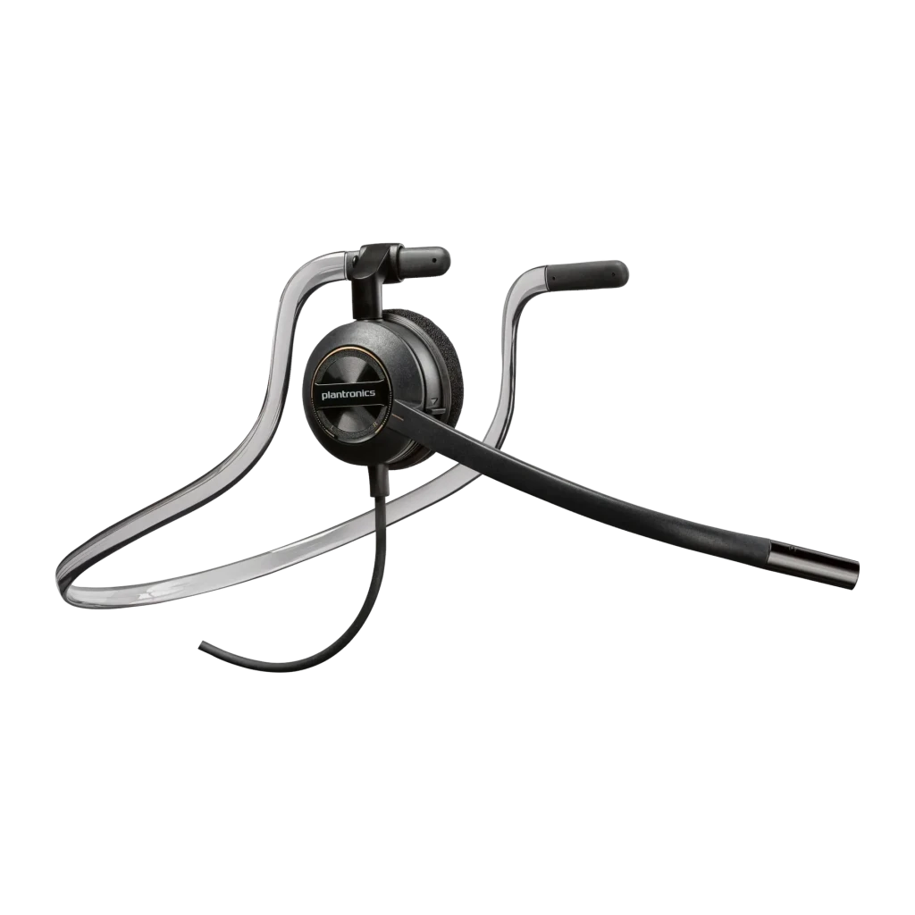 Auriculares con micrófono Poly EncorePro HW540 Cancelación de Ruido Diadema Negro, detalle: auricular monoaural, brazo