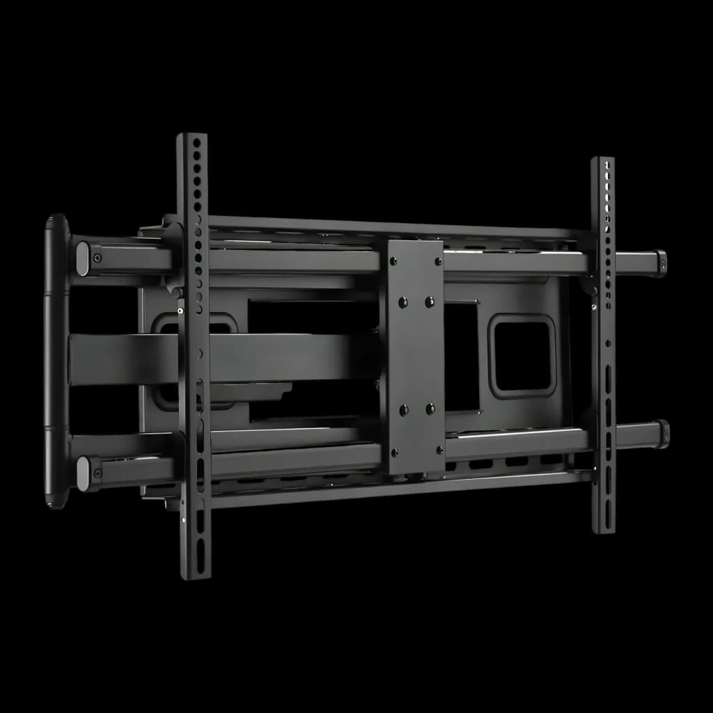 Support TV Equip Noir Mural Double Bras Articulé Pivotant 43-80 pouces 650327, détail: vue en perspective des deux bras