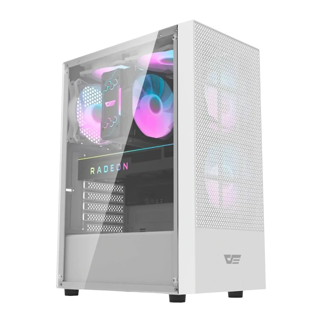 Caja PC Darkflash A290 Vidrio Templado ATX 3x 120mm ARGB Blanco