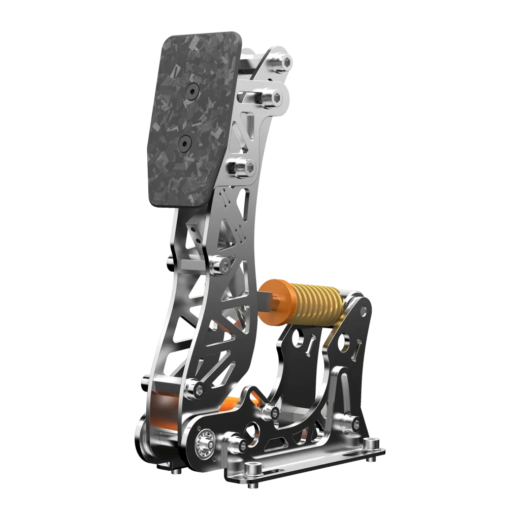PXN Vector X Clutch Pedal (PD LP C) PC Cellule de charge 30 kg 24 bits Noir, vue de face: structure aluminium usiné