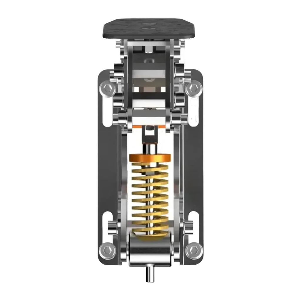 PXN Vector X Clutch Pedal (PD LP C) PC Cellule de charge 30 kg 24 bits Noir, détail: mécanisme interne avec cellule