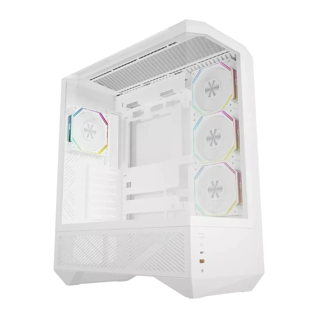 Caja PC Darkflash DY460 3 Paneles Cristal Templado 330° ATX Blanco