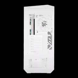 Caja PC Darkflash DY460 3 Paneles Cristal Templado 330° ATX Blanco, vista trasera: panel con ranuras de expansión