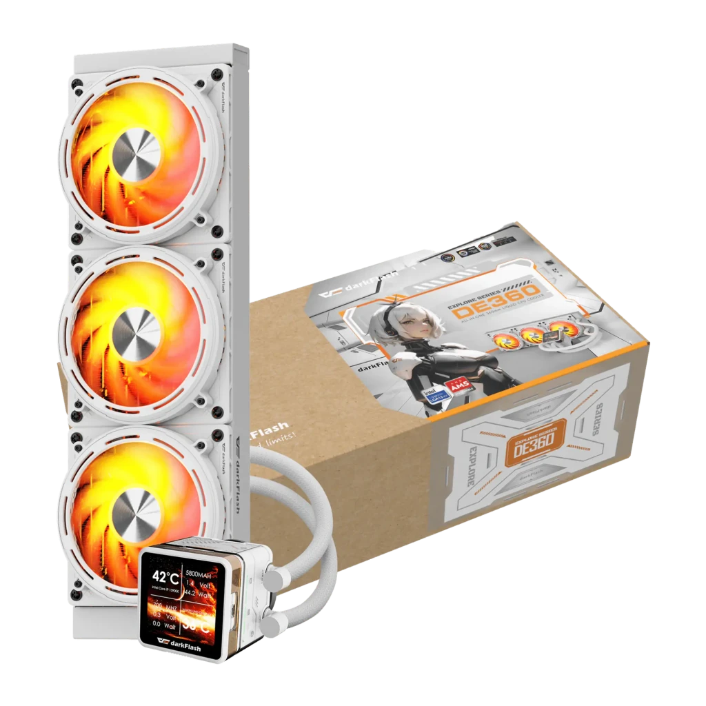 Refrigeración Líquida AIO Darkflash DE360 360mm ARGB Blanco