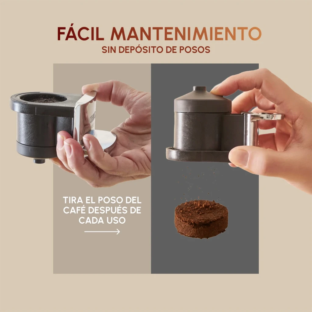 Máquina de Café Superautomática Krups Coffee Crush Experience Moinho Integrado 15bar Preto SA403B, detalhe manutenção