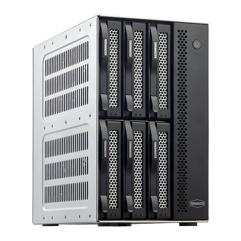 Caja Externa DAS TerraMaster 132TB máx Negro 6 Bahías Sin Disco D6-320