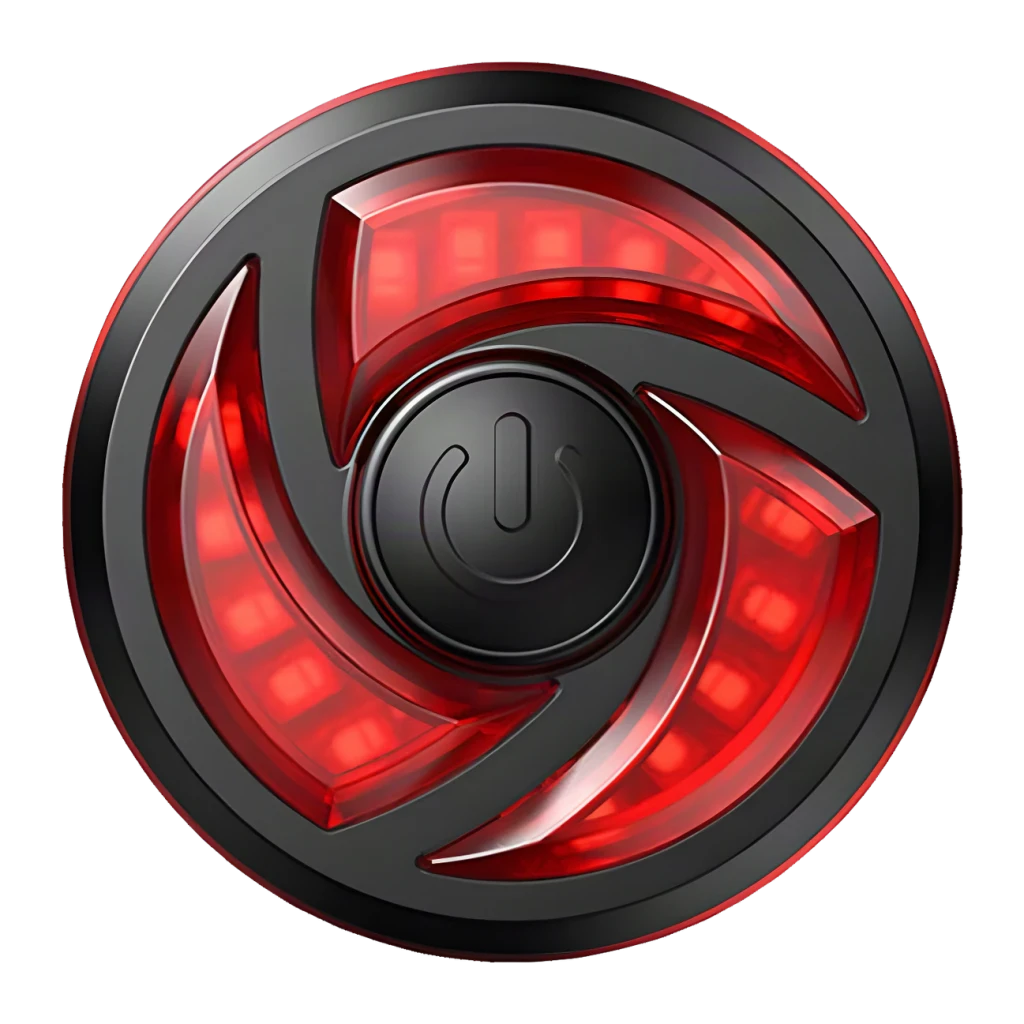 Luz traseira Superfire BTL02 330mAh Vermelho Sensor de travagem automático LED 3W, detalhe: face frontal iluminada com LEDs