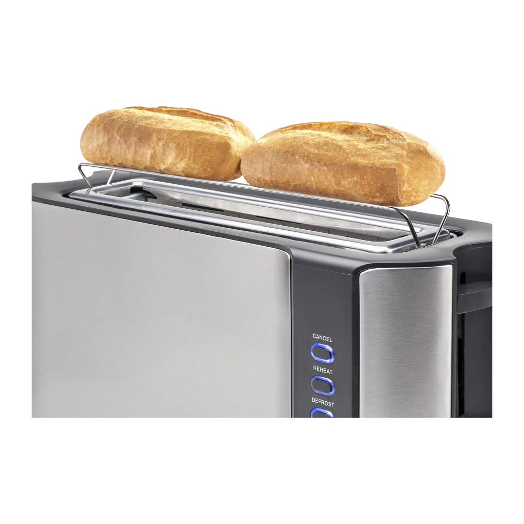 Grille-pain Princess Longue Fente avec Accessoire pour Viennoiseries 1000W Acier Inoxydable 142353, détail: grille avec deux