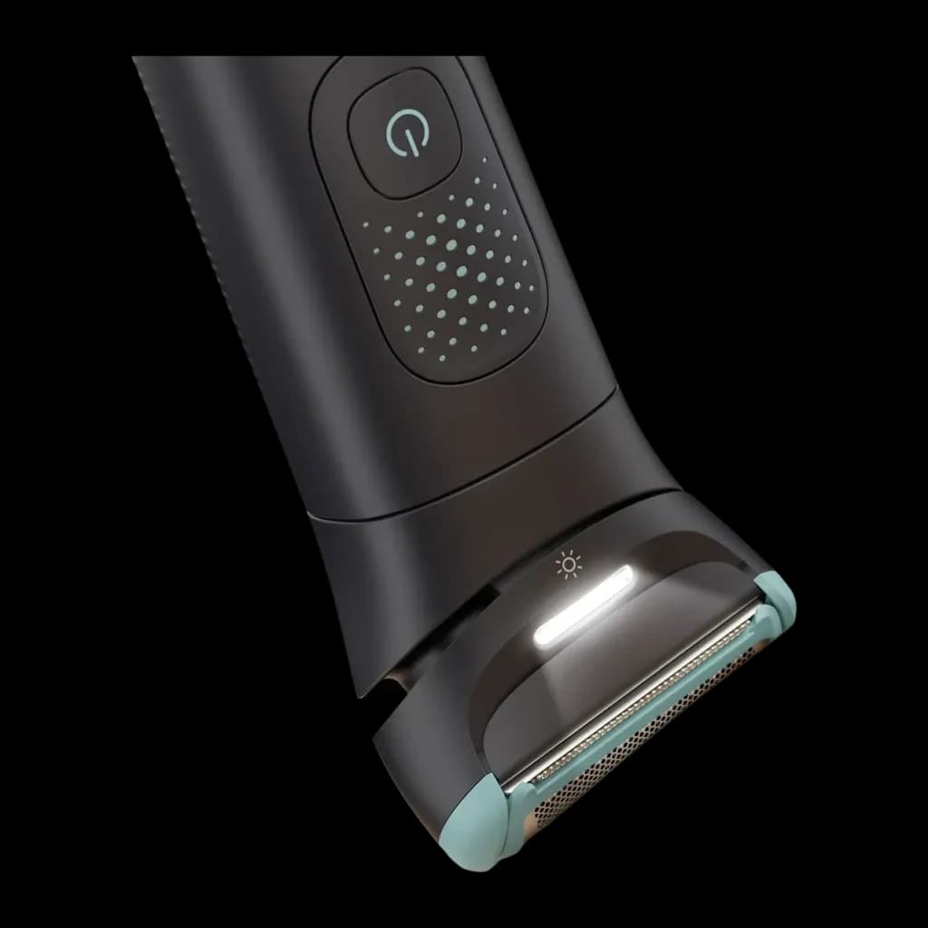 Tondeuse corporelle Philips Bodygroom Series 7000 Triple Protect Sec et mouillé Noir BG7470/15, détail: tête de rasage à