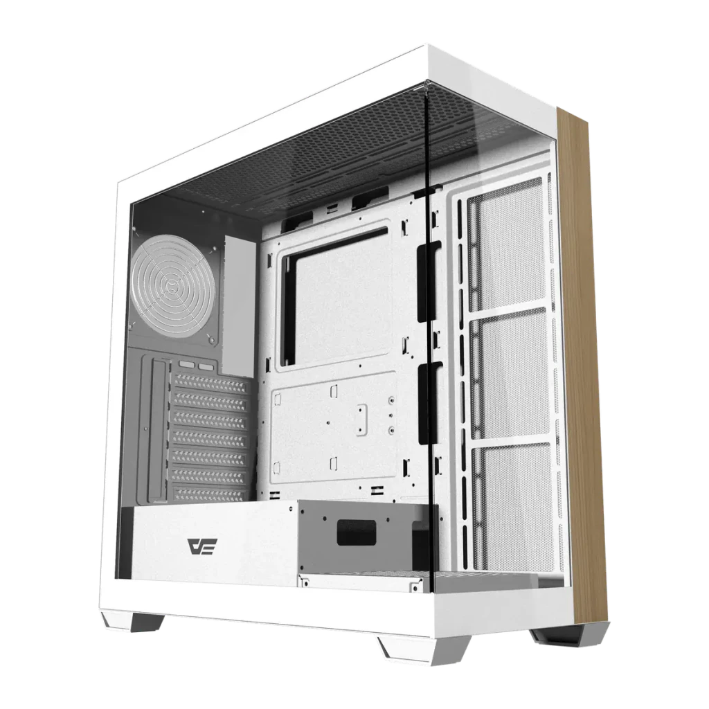 Caja PC darkFlash Cristal Panorámico 270° ATX Midi Tower 434x218x454mm Blanco DS900W