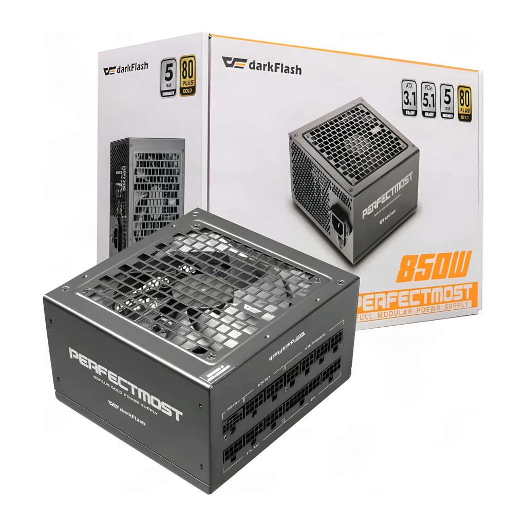 Fuente de Alimentación Darkflash Modular 850W 80 Plus Gold Negro PMT850A3