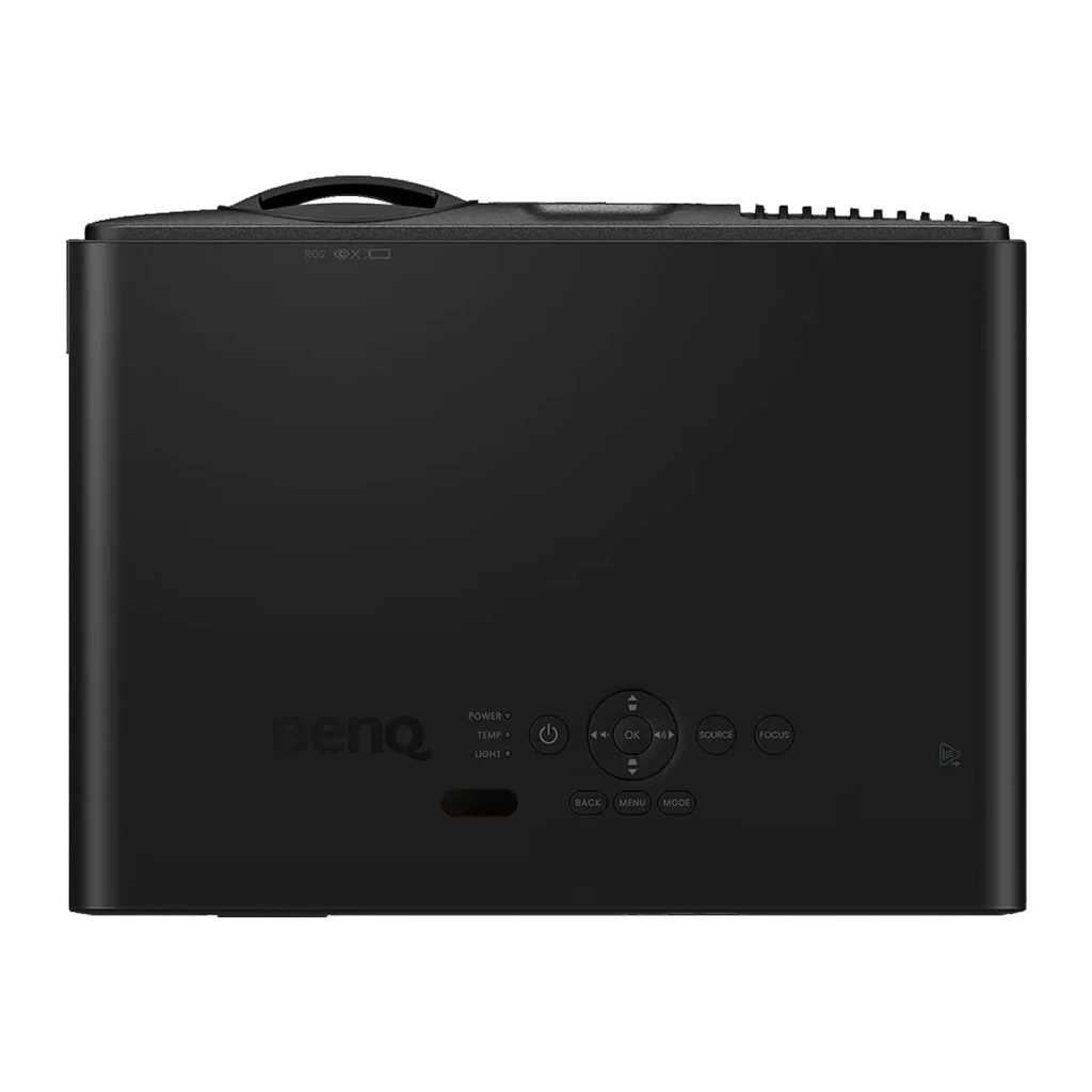 Projecteur BenQ Laser Full HD 1080p Courte Focale 4000 Lumens ANSI Noir LH835ST, détail: vue du dessus avec panneau