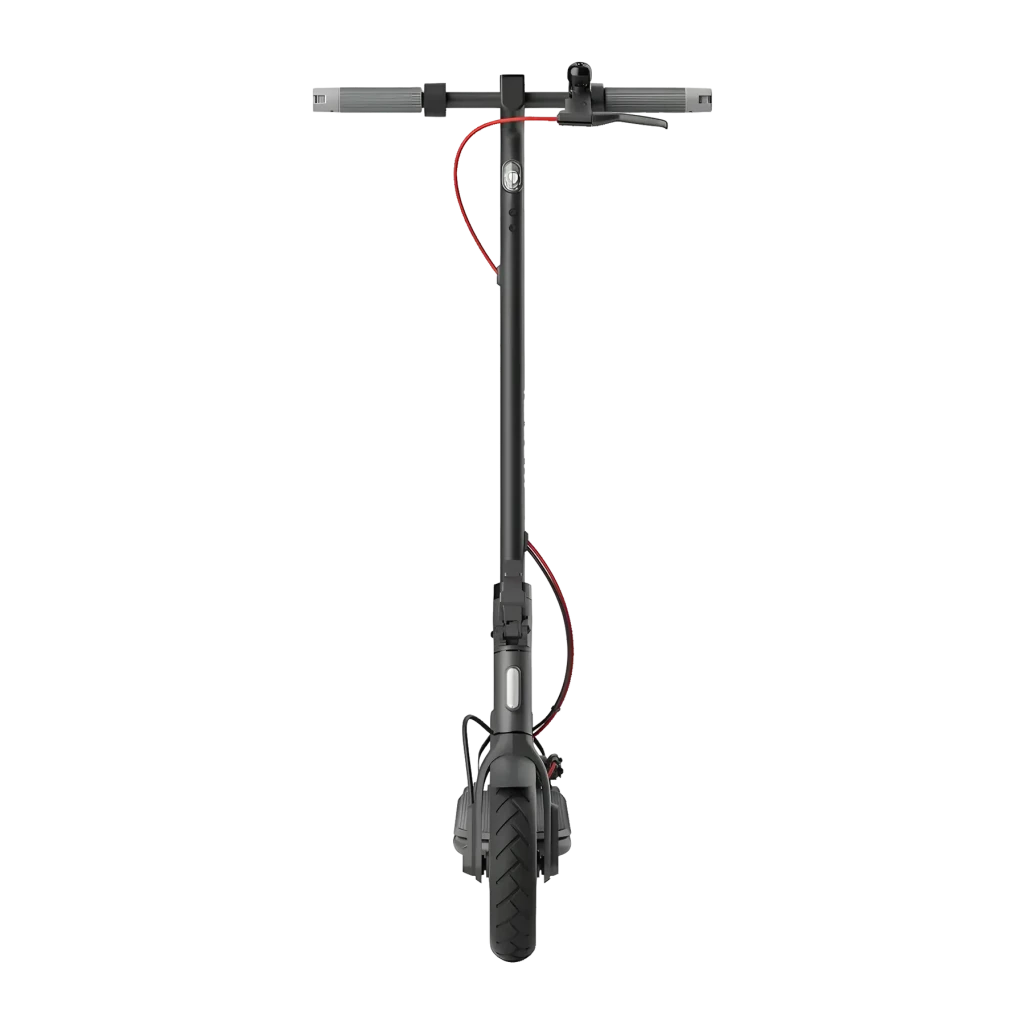 Trottinette Électrique Xiaomi Electric Scooter 4 Swiss Edition 300W 35km 20km/h 10 pouces Noir, détail avant: guidon, câble
