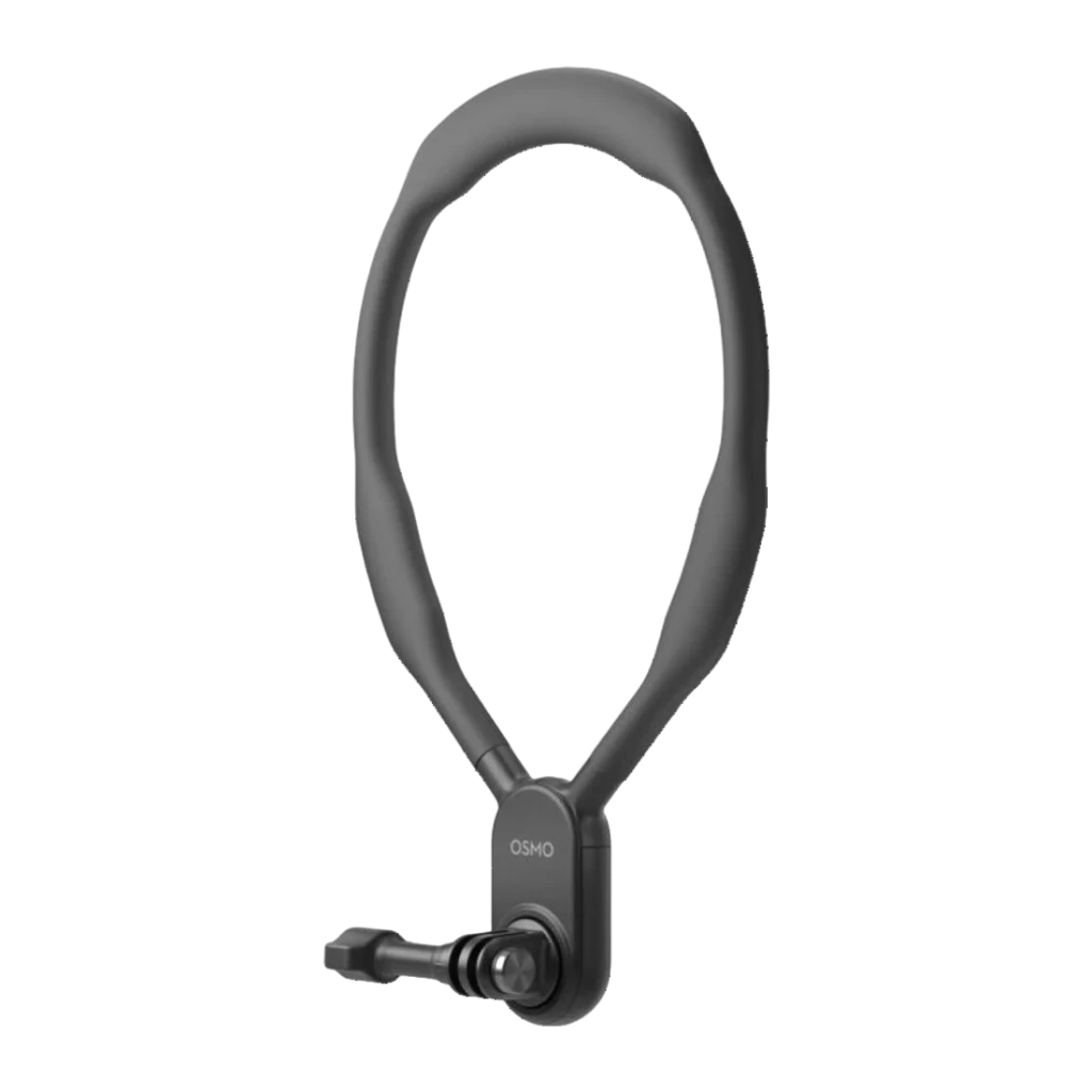 Suporte de Pescoço DJI para Osmo Action Preto Gel de sílica flexível Mãos livres, detalhe: aro flexível de silicone