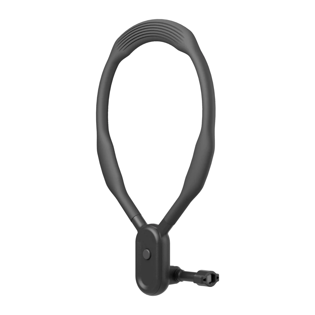 Suporte de Pescoço DJI para Osmo Action Preto Gel de sílica flexível Mãos livres, vista traseira: aro flexível com nervuras