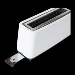 Torradeira JATA TT579 900W 1 Ranhura Branco, detalhe: bandeja de migalhas extraída na parte inferior
