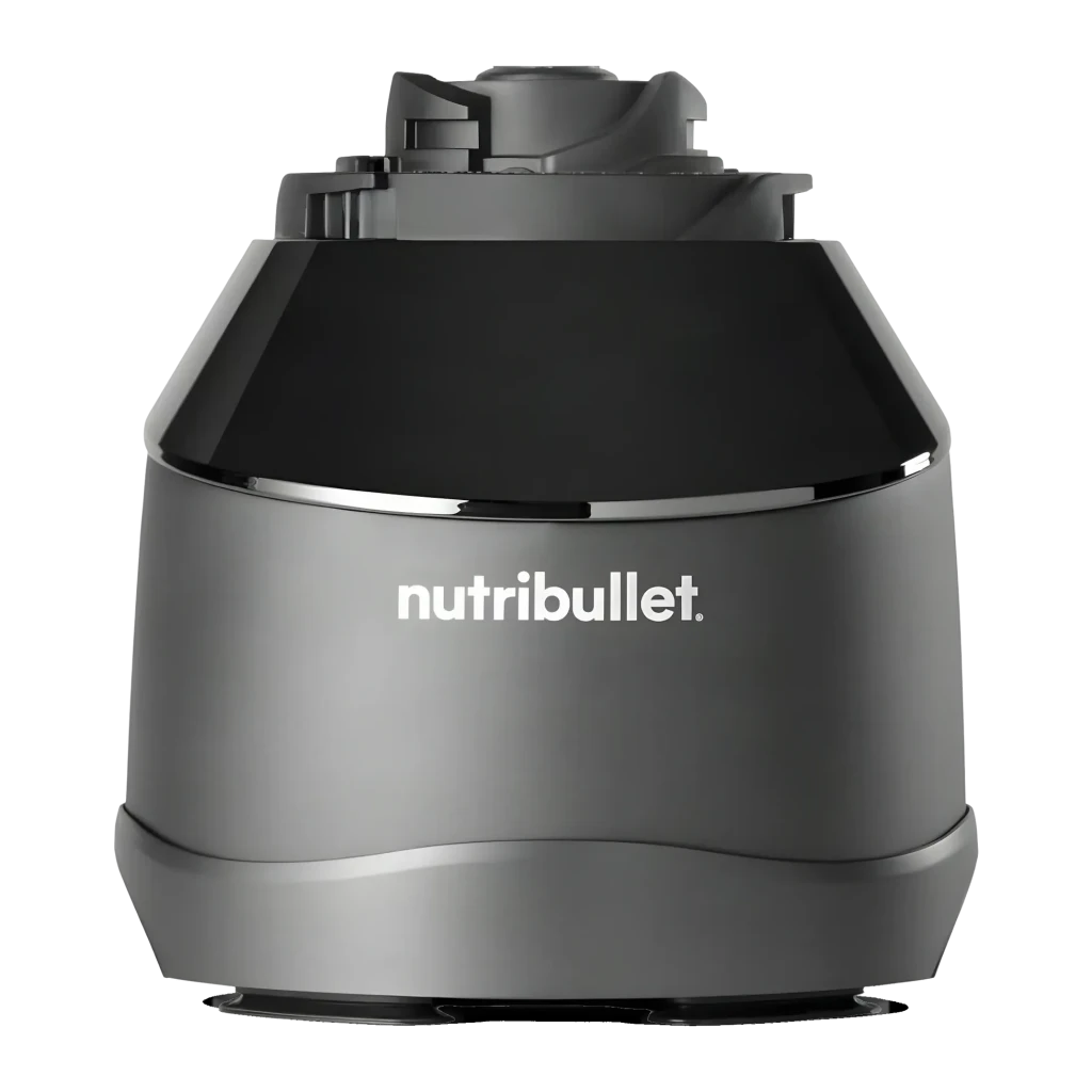 Blender et robot NutriBullet Triple Prep System 1,8L 1500W 4 vitesses Noir NBF580B, détail: base moteur de face avec logo