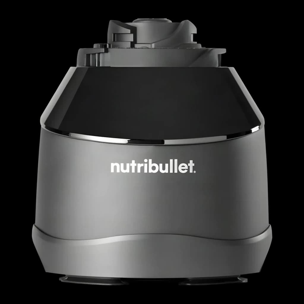 Blender et robot NutriBullet Triple Prep System 1,8L 1500W 4 vitesses Noir NBF580B, détail: base moteur de face avec logo