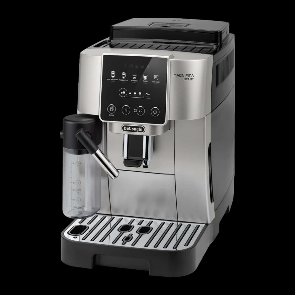 Máquina de café superautomática De'Longhi Magnifica Start Milk 1,8L Moinho integrado Prata ECAM220.80.SB, vista frontal