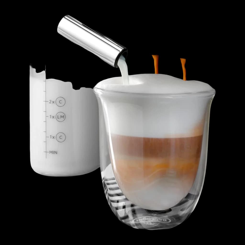 Máquina de café superautomática De'Longhi Magnifica Start Milk 1,8L Moinho integrado Prata ECAM220.80.SB, detalhe: espuma