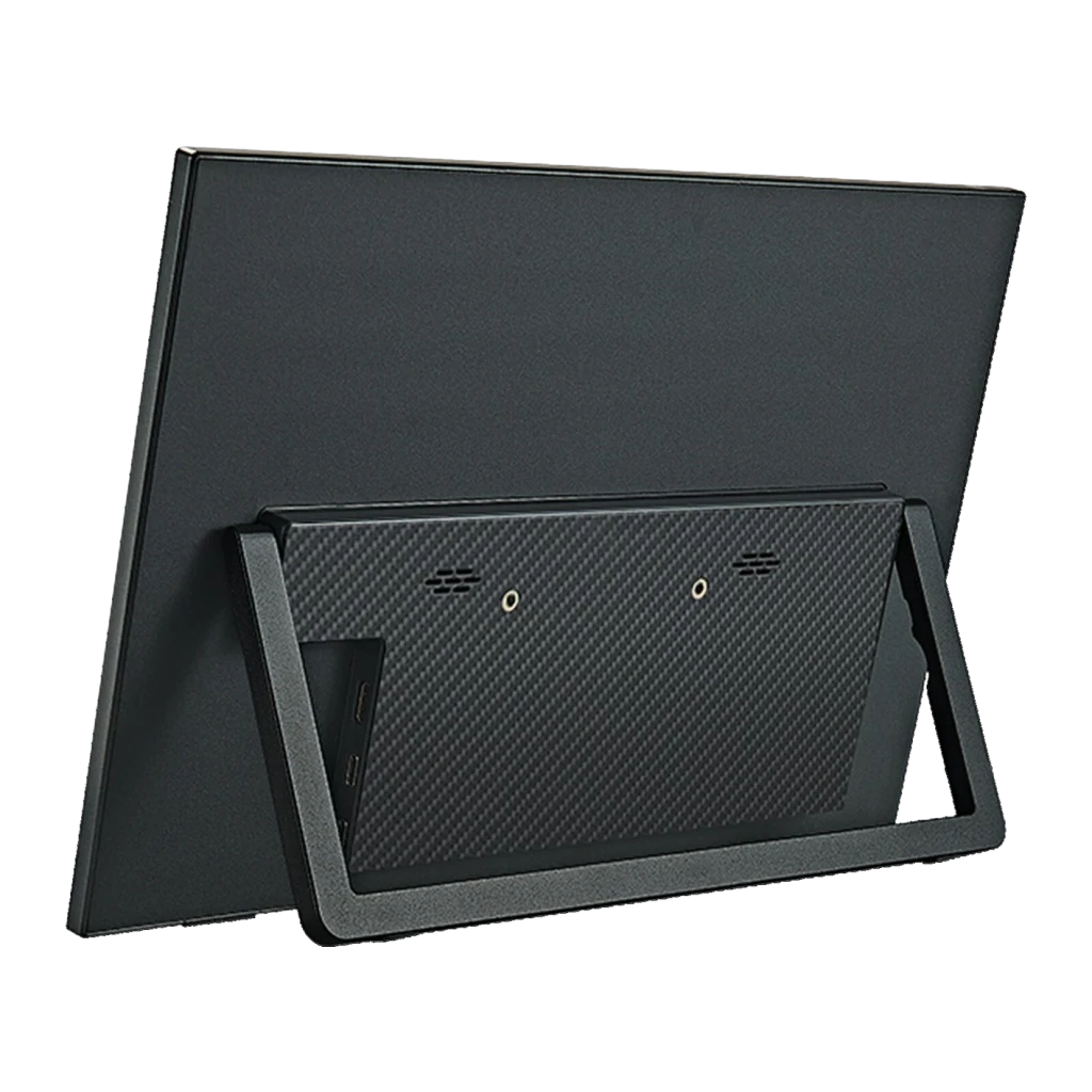Écran Portable ANMITE 16 pouces 144Hz WUXGA 1920×1200 IPS 1ms Noir A160W03H, vue arrière: coque noire avec support intégré