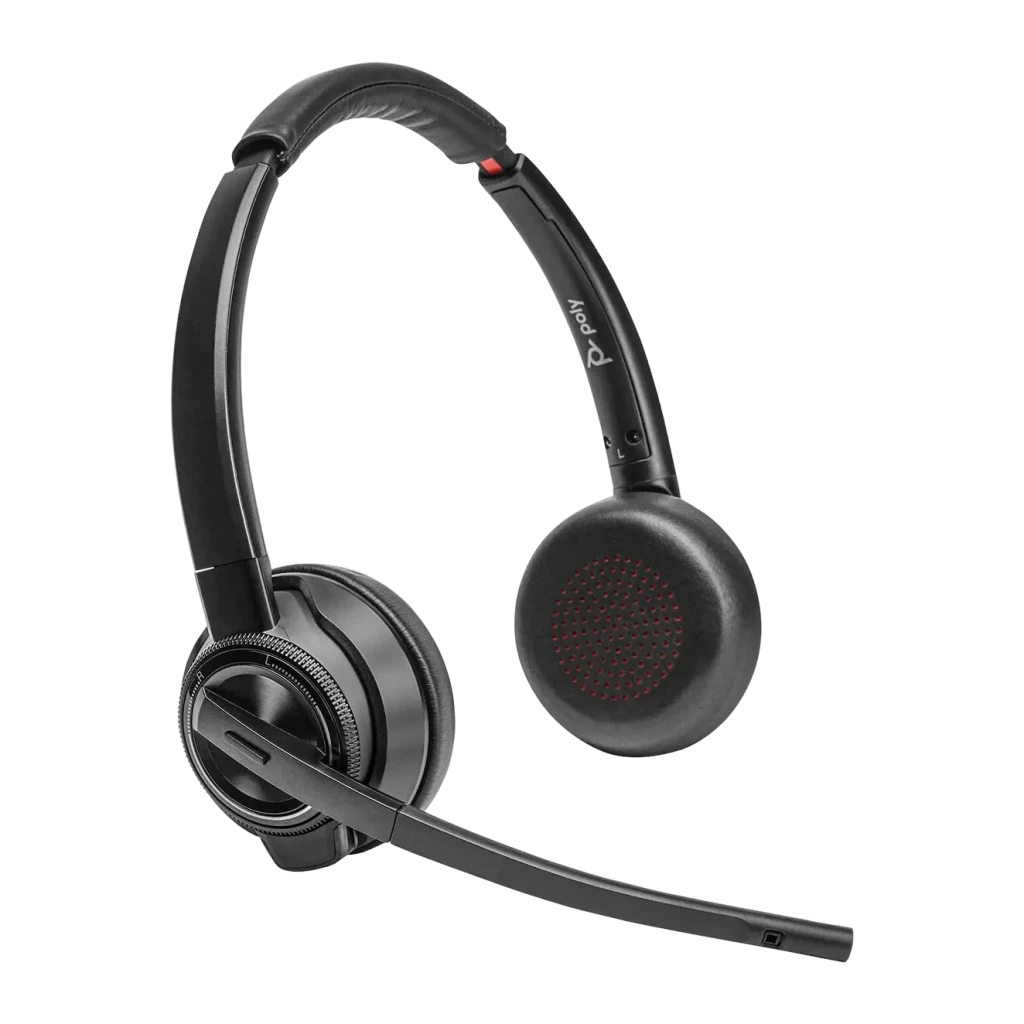 Auriculares Poly Savi 8420 Office Estéreo DECT Cancelación de Ruido Activo Diadema Negro, detalle: almohadilla derecha