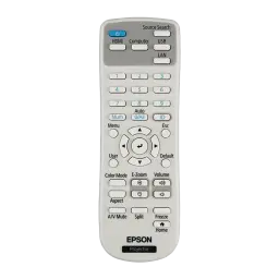 Projetor Epson Laser 20000h 1080p Full HD 5200 Lúmens ANSI 3LCD Branco EB-L270F, detalhe: controlo remoto branco com botões