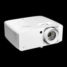 Proyector Optoma Láser DLP 4K UHD 4300 Lúmenes ANSI Blanco UHZ67-W, vista frontal: cuerpo blanco con lente prominente