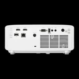 Proyector Optoma Láser DLP 4K UHD 4300 Lúmenes ANSI Blanco UHZ67-W, vista trasera: puertos HDMI, USB-A, RJ-45, RS-232, DC