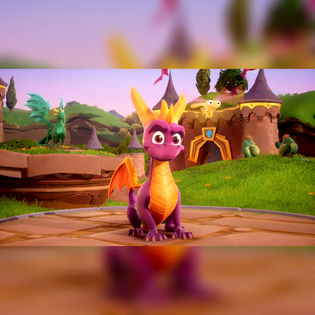 Videojuego Activision Spyro Reignited Trilogy Estándar Nintendo Switch, en uso: captura de gameplay con Spyro el dragón
