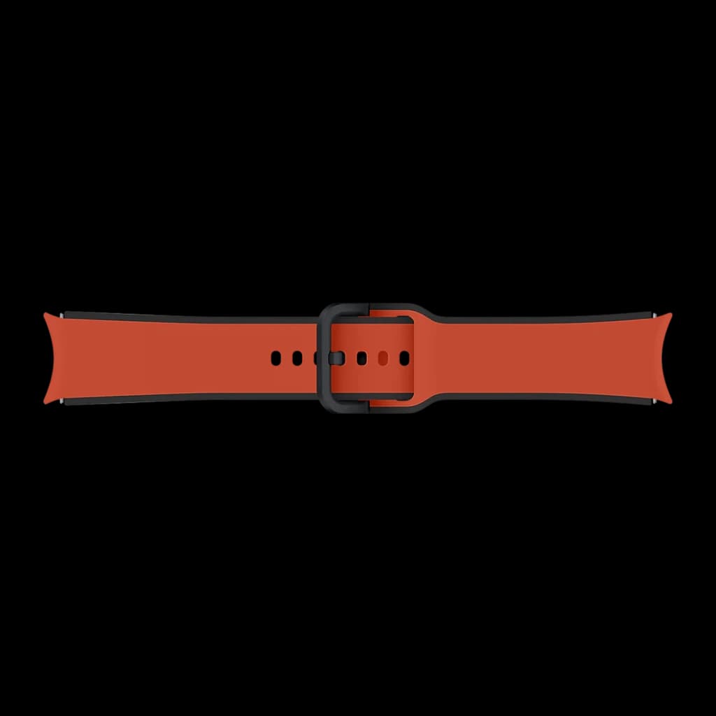 Correa smartwatch Samsung Two-tone Sport Band 20mm Galaxy Watch M/L Rojo, detalle: hebilla negra central y agujeros