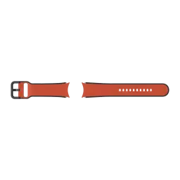 Correa smartwatch Samsung Two-tone Sport Band 20mm Galaxy Watch M/L Rojo, detalle: hebilla negra y agujeros de ajuste